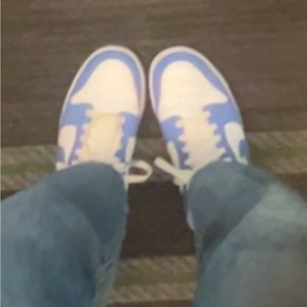 Women’s Blue and White Sneakers